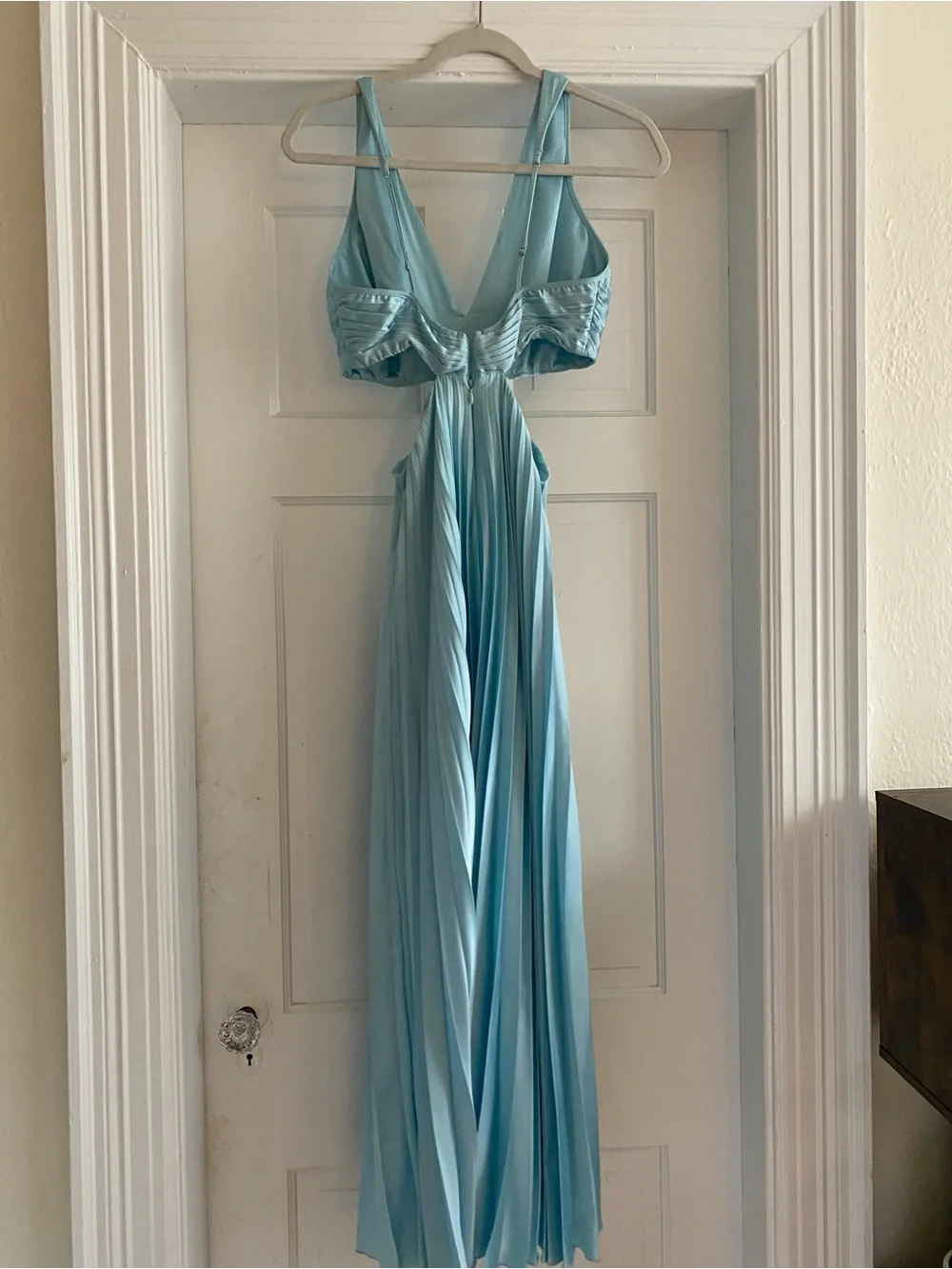 Abercrombie Light Blue V-Neck Maxi Dress